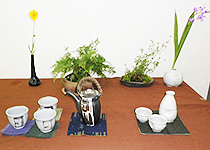 鎌倉陶芸教室、村上工房作品展の様子